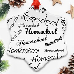 Homeschool Ornament (snowflake)