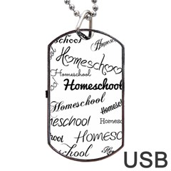 Homeschool Dog Tag Usb Flash (one Side)