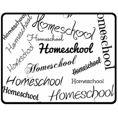 Homeschool Double Sided Fleece Blanket (medium)  by athenastemple