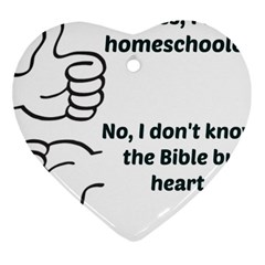 Bible No Ornament (heart)