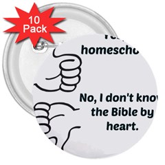 Bible No 3  Buttons (10 Pack) 