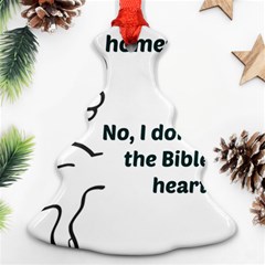 Bible No Christmas Tree Ornament (two Sides)