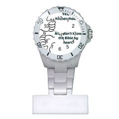 Bible No Plastic Nurses Watch by athenastemple