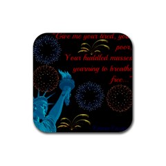 Huddledmasses Rubber Coaster (square) 