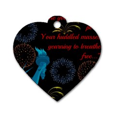 Huddledmasses Dog Tag Heart (two Sides) by athenastemple