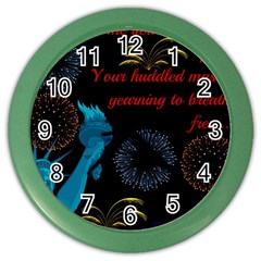 Huddledmasses Color Wall Clocks