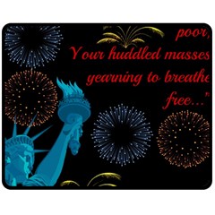 Huddledmasses Double Sided Fleece Blanket (medium)  by athenastemple