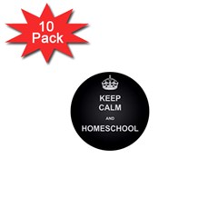 Keepcalmhomeschool 1  Mini Buttons (10 Pack) 