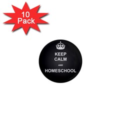 Keepcalmhomeschool 1  Mini Magnet (10 Pack) 