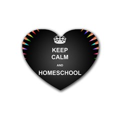 Keepcalmhomeschool Heart Coaster (4 Pack) 