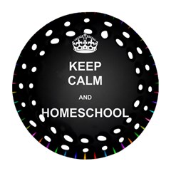 Keepcalmhomeschool Ornament (round Filigree)