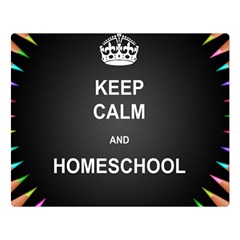 Keepcalmhomeschool Double Sided Flano Blanket (large)  by athenastemple