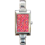 Circles Abstract Circle Colors Rectangle Italian Charm Watch Front