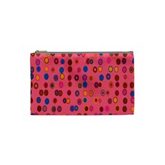 Circles Abstract Circle Colors Cosmetic Bag (small)  by Nexatart