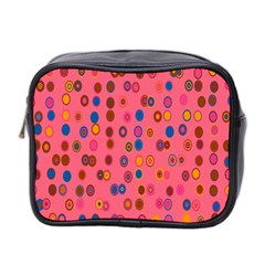 Circles Abstract Circle Colors Mini Toiletries Bag 2-side by Nexatart