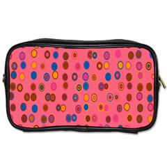 Circles Abstract Circle Colors Toiletries Bags by Nexatart