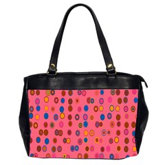 Circles Abstract Circle Colors Office Handbags (2 Sides) 