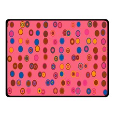 Circles Abstract Circle Colors Fleece Blanket (small) by Nexatart