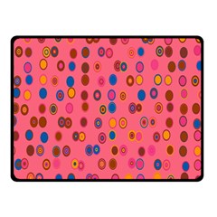 Circles Abstract Circle Colors Double Sided Fleece Blanket (small)  by Nexatart