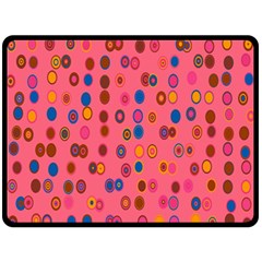 Circles Abstract Circle Colors Double Sided Fleece Blanket (large)  by Nexatart