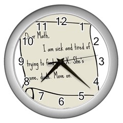 Mathx Wall Clocks (silver) 