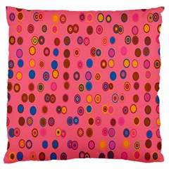 Circles Abstract Circle Colors Standard Flano Cushion Case (two Sides) by Nexatart