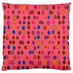 Circles Abstract Circle Colors Large Flano Cushion Case (One Side) Front