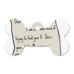 Mathx Dog Tag Bone (one Side) by athenastemple