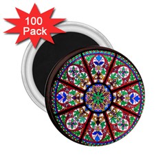 Church Window Window Rosette 2 25  Magnets (100 Pack)  by Nexatart