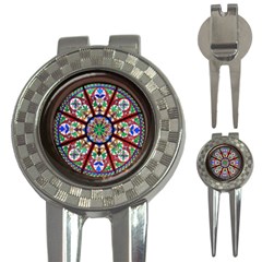 Church Window Window Rosette 3-in-1 Golf Divots by Nexatart