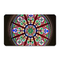 Church Window Window Rosette Magnet (rectangular) by Nexatart