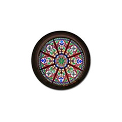 Church Window Window Rosette Golf Ball Marker by Nexatart