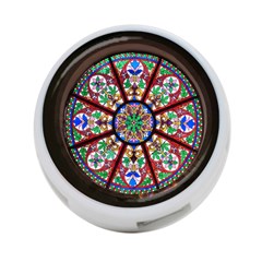 Church Window Window Rosette 4-port Usb Hub (two Sides)  by Nexatart