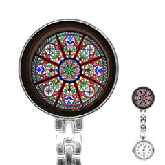 Church Window Window Rosette Stainless Steel Nurses Watch by Nexatart