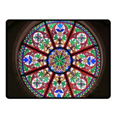 Church Window Window Rosette Double Sided Fleece Blanket (small)  by Nexatart