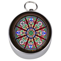 Church Window Window Rosette Silver Compasses by Nexatart