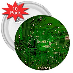 Circuit Board 3  Buttons (10 Pack) 