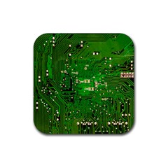 Circuit Board Rubber Coaster (square) 