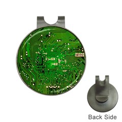 Circuit Board Hat Clips With Golf Markers by Nexatart