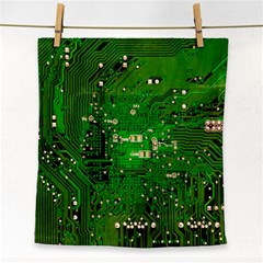 Circuit Board Face Towel