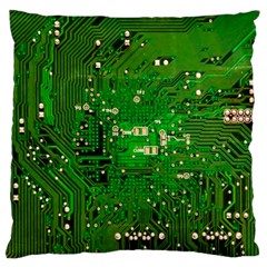 Circuit Board Standard Flano Cushion Case (one Side) by Nexatart