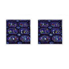 Church Window Canterbury Cufflinks (square) by Nexatart