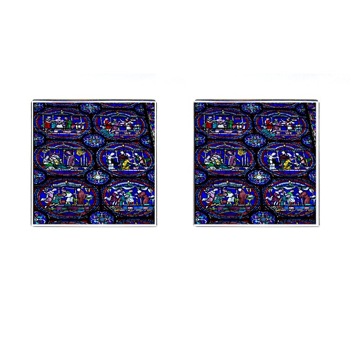 Church Window Canterbury Cufflinks (Square)