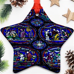 Church Window Canterbury Star Ornament (two Sides) by Nexatart