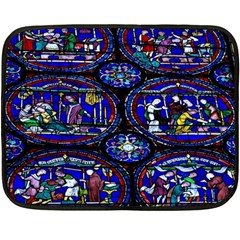 Church Window Canterbury Fleece Blanket (mini) by Nexatart