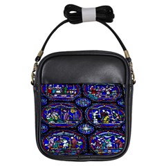 Church Window Canterbury Girls Sling Bags by Nexatart