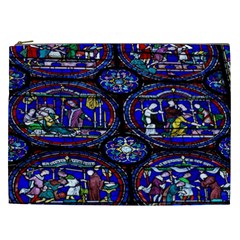 Church Window Canterbury Cosmetic Bag (xxl)  by Nexatart