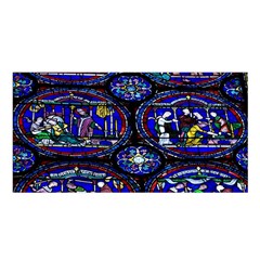 Church Window Canterbury Satin Shawl by Nexatart