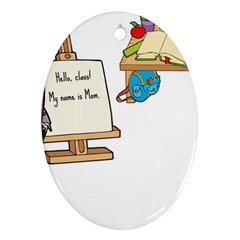 Mom Ornament (oval) by athenastemple