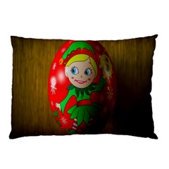 Christmas Wreath Ball Decoration Pillow Case by Nexatart